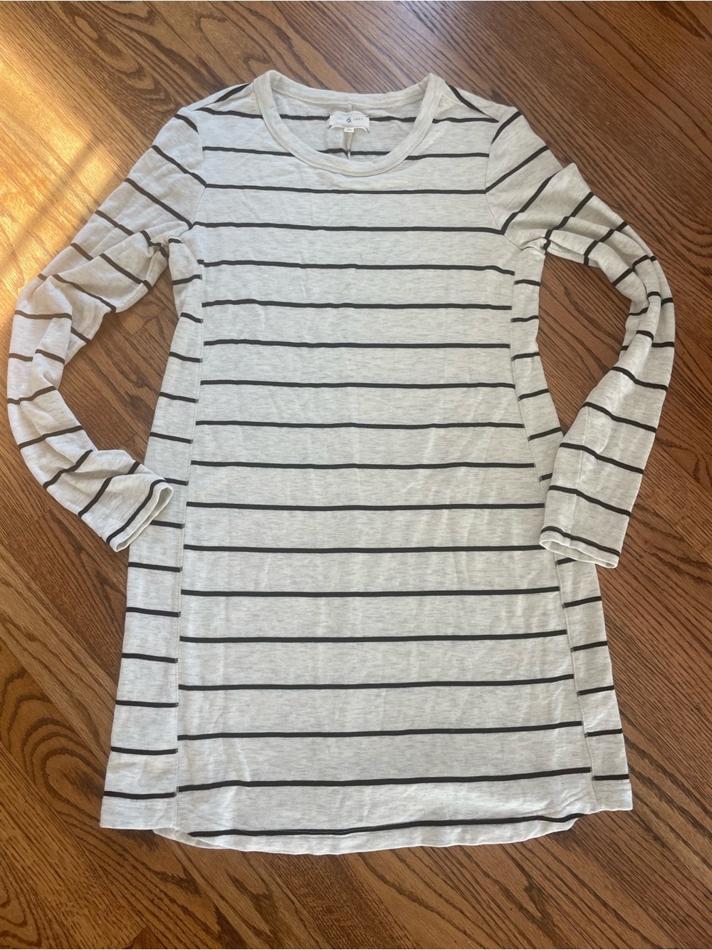 Lou & Grey Loft Soft Sweatshirt Striped Dress Size Medium - Picture 9 of 10